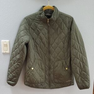 Eddie Bauer lightweight quilted barn chore jacket